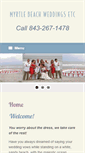 Mobile Screenshot of myrtlebeachweddingsetc.com
